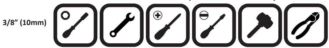 NAPOLEON GRILLS ROGUE R425SIBPK - TOOLS REQUIRED FOR ASSEMBLY (tools not included) OUTFILS REQUIS POUR L'ASSEMBLAGE (outils non inclus) - 1