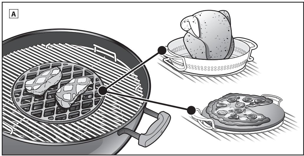 WEBER PERFORMER GBS - 51592 - Manico con gancio per utensili - 1