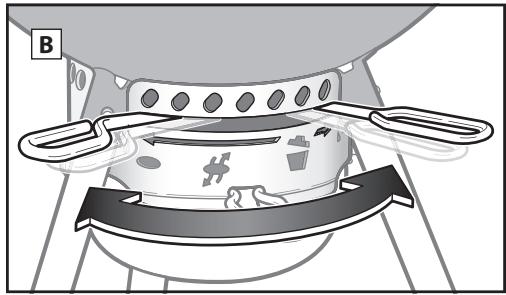 WEBER PERFORMER GBS - 51592 - Preparar o grelhador para acender - 2