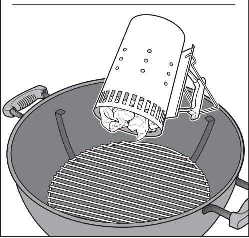 WEBER PERFORMER GBS - 51592 - Acender o carvão com cubos de acendalhas - 2