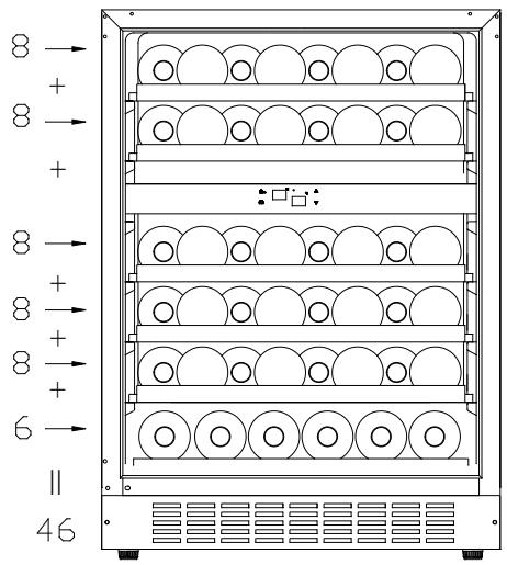 ROSIERES RWCB60/N - Diagrama de almacenamento - 1