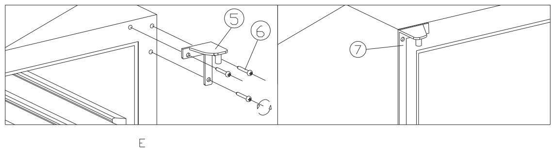 ROSIERES RWCB60/N - Type B (for slim stainless steel door) - 2