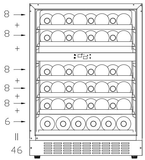 ROSIERES RWCB60/N - > Schéma de stockage - 1
