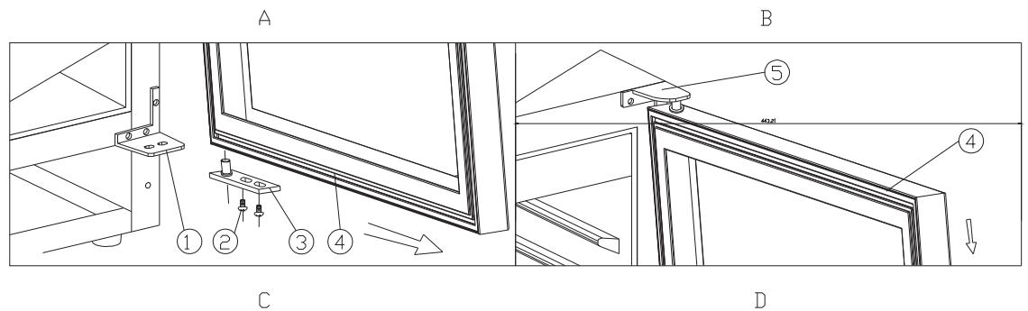 ROSIERES RWCB60/N - Type B (for slim stainless steel door) - 1