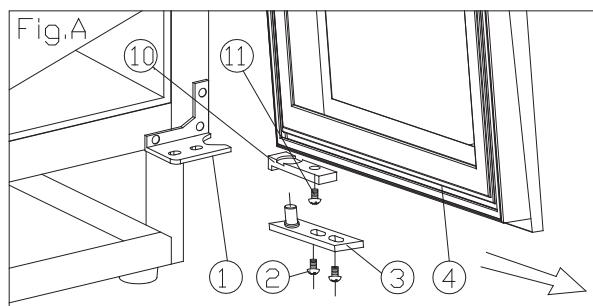 ROSIERES RWCB60/N - Type A (for full glass/stainless steel door) - 1