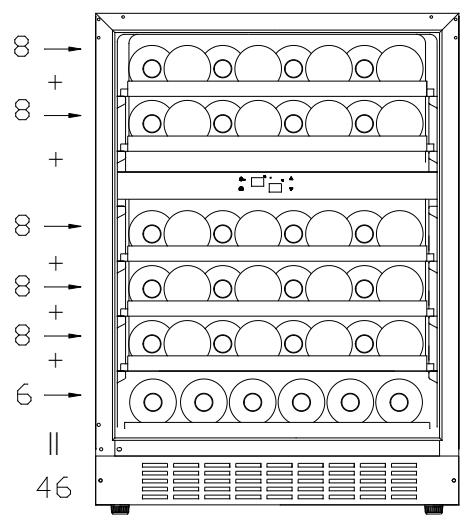 ROSIERES RWCB60/N - > Esquema de armazenamento - 1