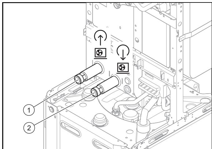 SAUNIER DUVAL GENIASET MAX 15 - FW 200-6, FEW 200-6 - Raccordement de la pompe à chaleur à l'unité interieure - 1