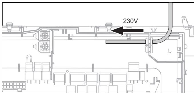 SAUNIER DUVAL GENIASET MAX 8 - FW 200-6, FEW 200-6 - Cheminement du cable dans le boitier électrique - 2