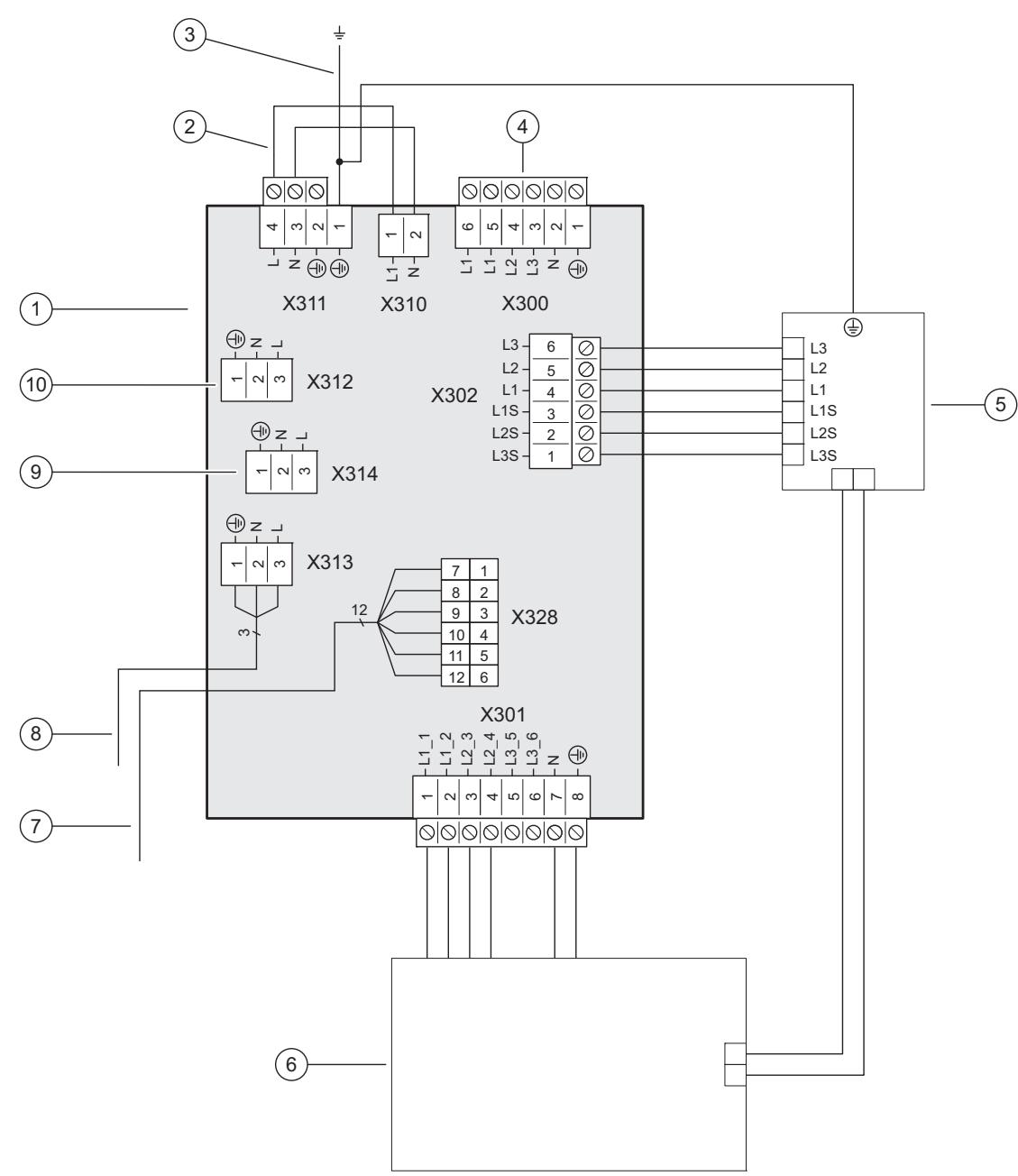 SAUNIER DUVAL GENIASET MAX 8 - FW 200-6, FEW 200-6 - B Schémaelectrique - 1