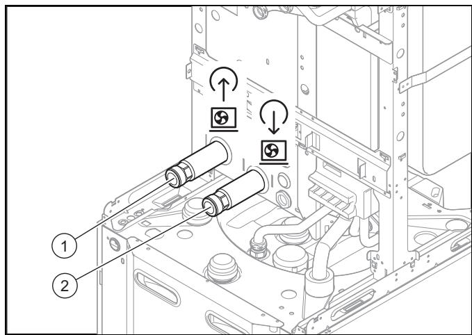 SAUNIER DUVAL GENIASET MAX 8 - FW 200-6, FEW 200-6 - Raccordement de la pompe à chaleur à l'unité interieure - 1