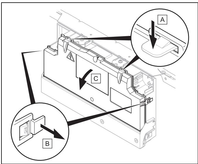 SAUNIER DUVAL GeniaSet FW 200-6, FEW 200-6 - Ouverture du boîtier électrique - 1