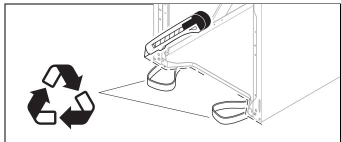 SAUNIER DUVAL GeniaSet FW 200-6, FEW 200-6 - Retrait des sangles de transport - 1
