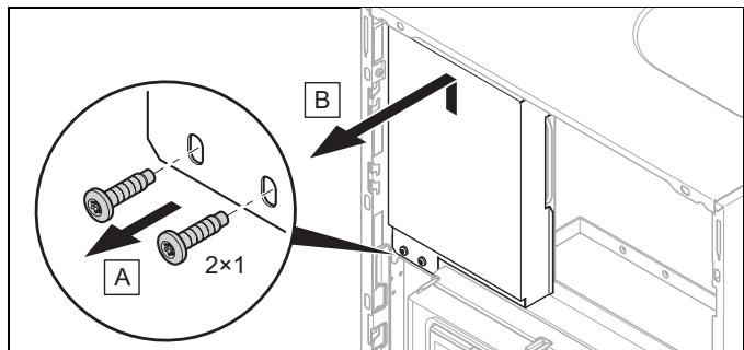 SAUNIER DUVAL GeniaSet FW 200-6, FEW 200-6 - Retrait de la protection du circuit imprimé de raccordement au secteur - 1