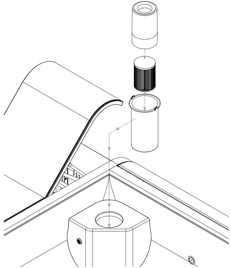 GRE MARIPOSA - Assembly of cartridge and floating head - Montage de la cartouche et de la tête flottante - Montaje cartucho y cabezal flotante - Montage der Kartusche und des Schwimmers - Montaggio cartuccia e testa flottante - 1