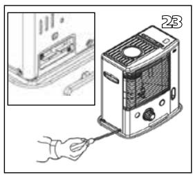 QLIMA R7327SC - L ANTES DE SUBSTITUIR A MECHA, A ESTUFA DEVE ESTAR APAGADA E COMPLETAMENTE FRIA. - 9