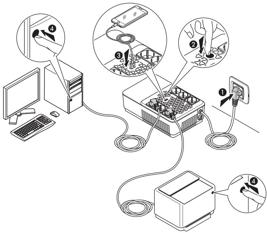 LEGRAND KEOR MULTIPLUG 600VA - Installation - 5