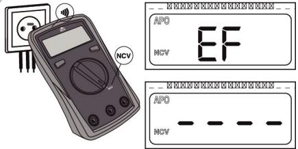 LEXMAN LX-M-1000 - 4/ Mesure de la tension sans contact (NCV) - 1