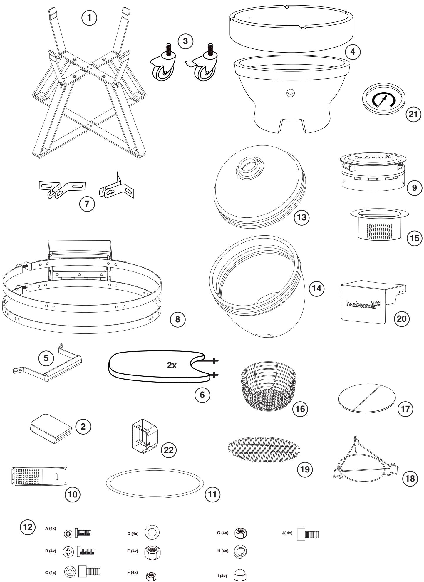 BARBECOOK KAMADO KAMAL - Illustrations - 1