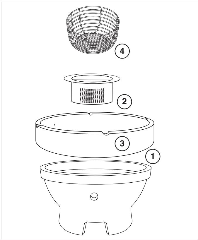 BARBECOOK KAMADO KAMAL - Installation av utrustningen - 1