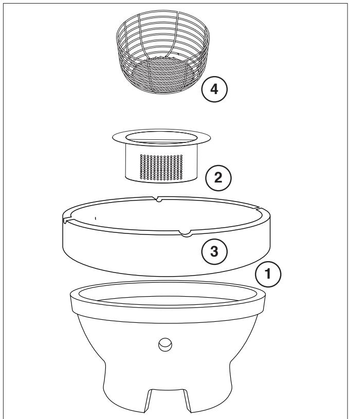 BARBECOOK KAMADO KAMAL - Preparazione dell'elettrodomestico - 1