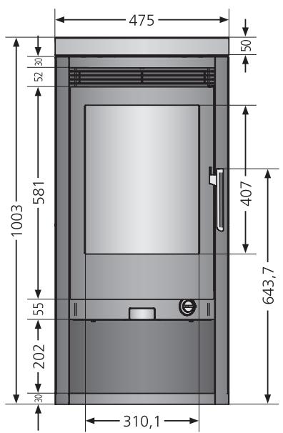 JUSTUS Baltrum 5 D II - Feuerraumauskleidung: - 2