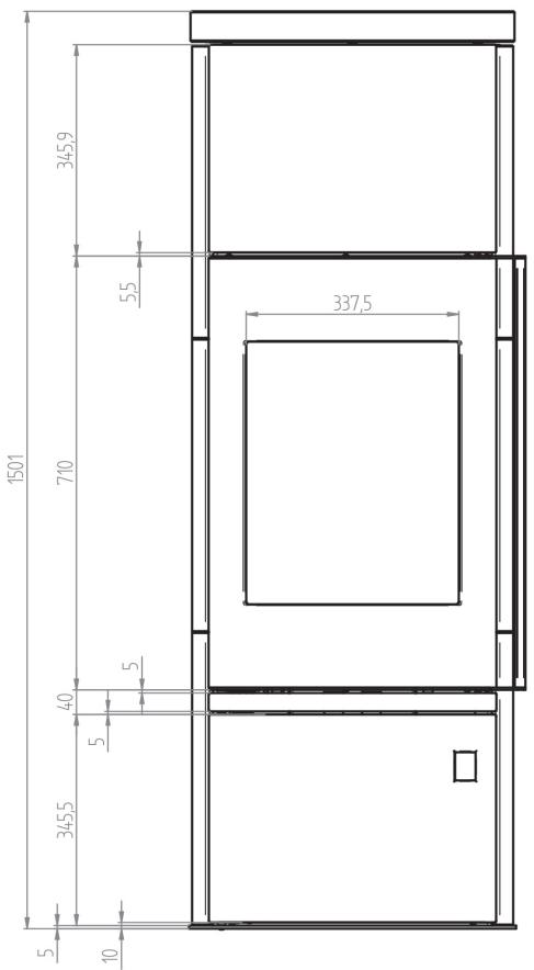 JUSTUS Faro W+ 2.0 - Habillage du foyer: - 2