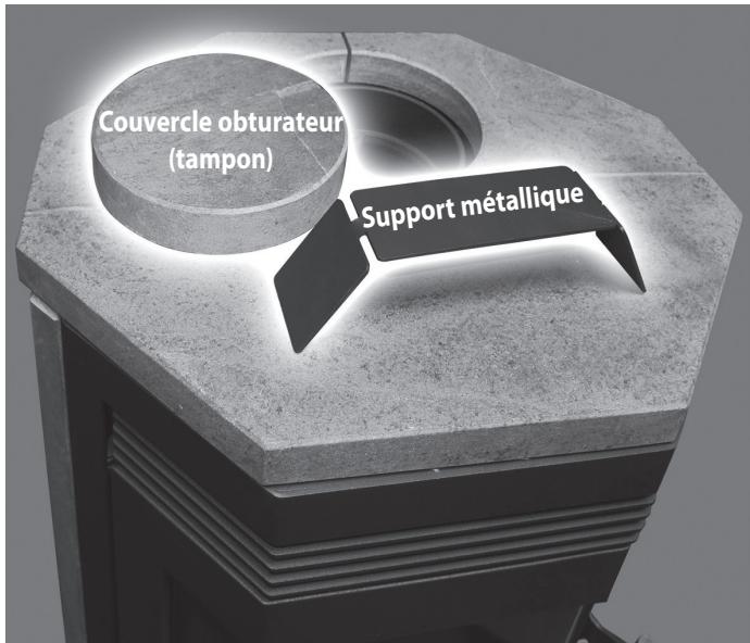 JUSTUS Faro W+ 2.0 - Support métallique couvercle obturateur (tampon) - 1