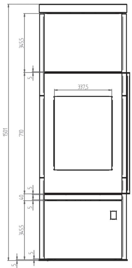 JUSTUS FARO AQUA 2.0 - Habillage du foyer: - 2