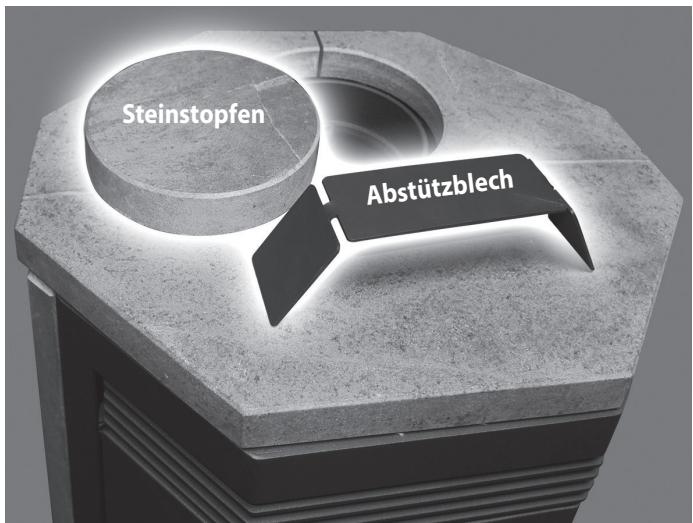 JUSTUS Usedom 5 D II - Abstutzblech Steinstopfen - 1
