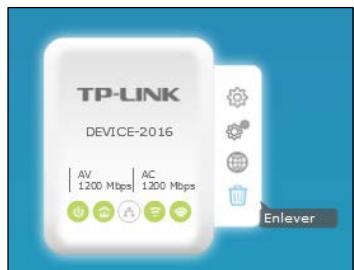 TP-LINK tpPLC - Suppression d'un adaptateur - 1