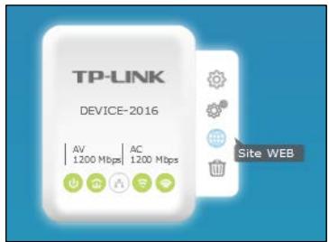 TP-LINK tpPLC - Acceder à l'interface WEB d'administration - 1
