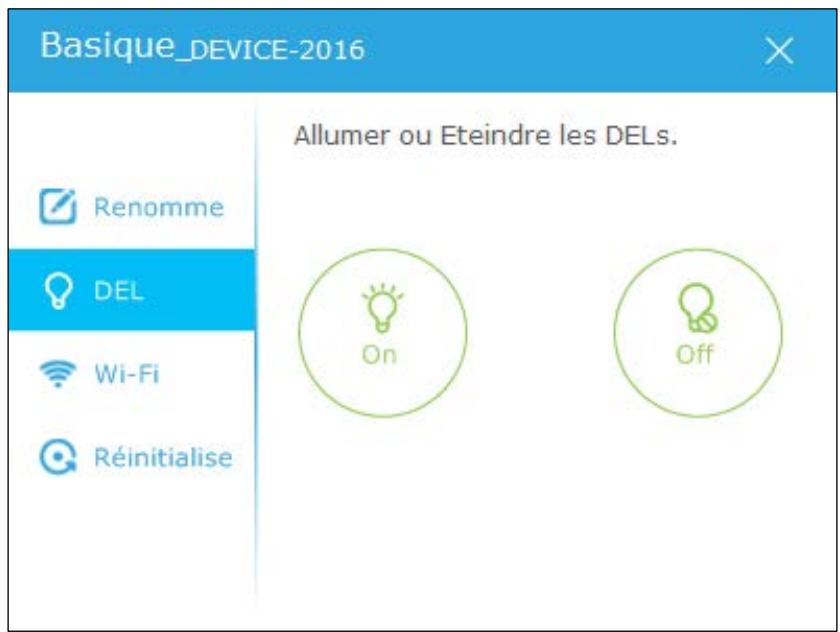 TP-LINK tpPLC - Allumer ou éteindre les DELs - 2