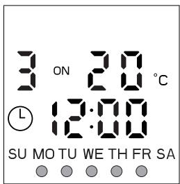 EQUATION FT-2, FR-2 FR - Exemple: Je souhaite avoir une température de 20^ - 3