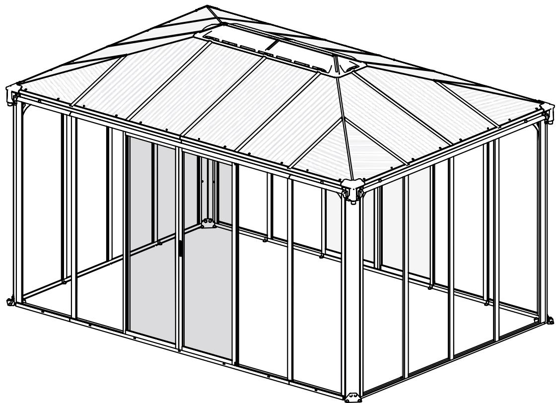 PALRAM LEDRO 4300 - Ledro™ 4300 - Enclosed Gazebo - 4