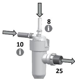 BWT CIRRUS PLUS BWT, A6X - Connect drain outlets. - 1
