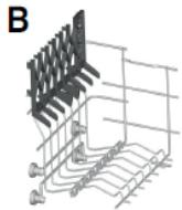 CANDY CDIN2D350PB - Using the upper basket - 3