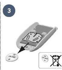 SOMFY SLIDYMOOVE 600 - Changer la pile de la télécommande - 4