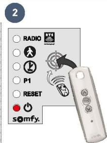 SOMFY SLIDYMOOVE 600 - Telecommande 3 touches - 2