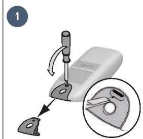 SOMFY SLIDYMOOVE 600 - Changer la pile de la télécommande - 2
