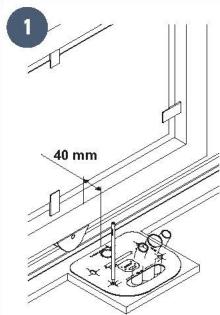 SOMFY SLIDYMOOVE 600 - Cas d'installation particulier : portail avec un renfort bas - 4