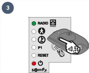 SOMFY SLIDYMOOVE 600 - Telecommande 2 ou 4 touches - 3