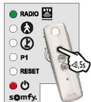 SOMFY SLIDYMOOVE 600 - Telecommande 3 touches - 3