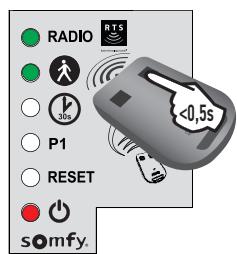 SOMFY EXAVIA STAR XL - ▶ Activer l'ouverture piétonne - 7