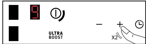 BRANDT BPI1631UB - + / - Regolazione della potenza - 3