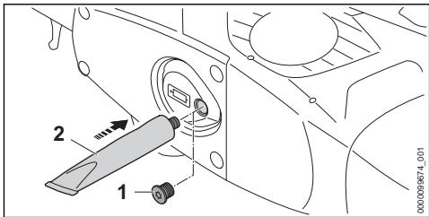 STIHL HSA 60 - Lubrificazione del riduttore - 1