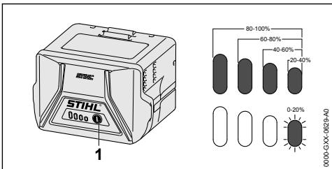 STIHL HSA 60 - Ladezustand anzeigen - 1