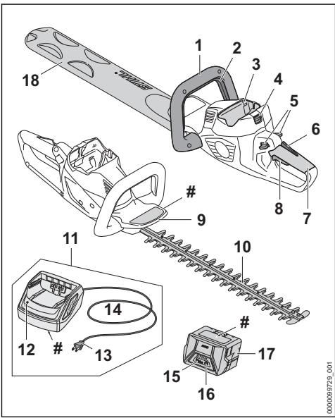 STIHL HSA50 - Tagliasiepi, batteria e carica-batterie - 1