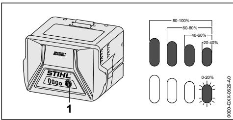 STIHL HSA50 - Laadtoestand weergeven - 1