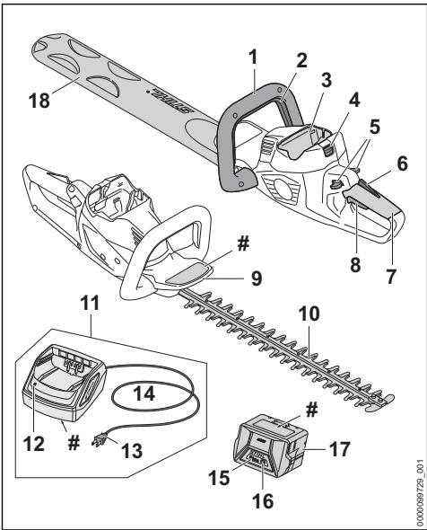 STIHL HSA50 - Heggenschaar, accu en acculader - 1