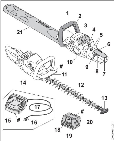 STIHL HSA60 - Taille-haies, batterie et chargeur - 1